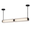 Alora - LP374247UBCR-UNV - LED Linear Pendant - Alai - Urban Bronze/Ribbed Glass
