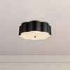 Alora - FM603314MB - Three Light Flush Mount - Blossom - Matte Black