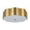 Alora - FM603314BG - Three Light Flush Mount - Blossom - Brushed Gold