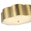 Alora - FM603314BG - Three Light Flush Mount - Blossom - Brushed Gold