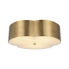 Alora - FM566314BG - Three Light Flush Mount - Adella - Brushed Gold
