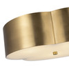 Alora - FM566314BG - Three Light Flush Mount - Adella - Brushed Gold