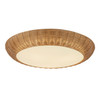 Alora - FM511421RA - Three Light Flush Mount - Merida - Rattan
