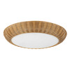 Alora - FM511421RA - Three Light Flush Mount - Merida - Rattan