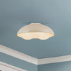 Alora - FM495316PWOP - Three Light Flush Mount - Robyn - Pearl White/Opal Glass