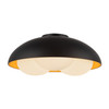 Alora - FM495316MBOP - Three Light Flush Mount - Robyn - Matte Black/Opal Glass