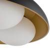Alora - FM495316MBOP - Three Light Flush Mount - Robyn - Matte Black/Opal Glass