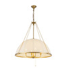 Alora - CH661433BG - Four Light Chandelier - Crosby - Brushed Gold