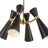 Alora - CH574424MBAG - Four Light Chandelier - Blake - Matte Black/Aged Gold