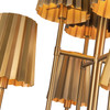 Alora - CH528830AG - Eight Light Chandelier - Plisse - Aged Gold