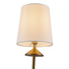 Alora - CH497445BGWL - Four Light Chandelier - Bridgette - Brushed Gold/White Linen