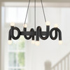 Alora - CH420823MB - Eight Light Chandelier - Sadie - Matte Black