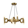Alora - CH420823BG - Eight Light Chandelier - Sadie - Brushed Gold