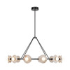 Alora - CH346046UBAR-UNV - LED Chandelier - Dahlia - Urban Bronze/Alabaster