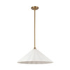 Alora - PD451820AGOP - One Light Pendant - Serena - Aged Brass/Opal Glass
