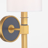 Crystorama - HRK-2511-LG-NY - One Light Wall Sconce - Herrick - Luxe Gold + Navy