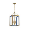 Crystorama - HRK-2505-LG-NY - Four Light Chandelier - Herrick - Luxe Gold + Navy