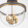 Crystorama - HRK-2500-LG-NY - Four Light Semi Flush Mount - Herrick - Luxe Gold + Navy