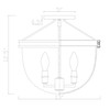 Crystorama - HRK-2500-LG-NY - Four Light Semi Flush Mount - Herrick - Luxe Gold + Navy