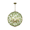 Crystorama - BGT-335-SG-GR - Six Light Chandelier - Bridget - Soft Gold