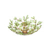 Crystorama - BGT-330-SG-GR - Four Light Semi Flush Mount - Bridget - Soft Gold