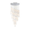 Crystorama - ADD-423-CH-WH - LED Pendant - Addis - Polished Chrome
