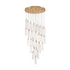 Crystorama - ADD-423-AG-CL - LED Pendant - Addis - Aged Brass