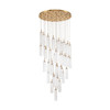 Crystorama - ADD-423-AG-CL - LED Pendant - Addis - Aged Brass