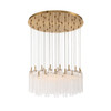 Crystorama - ADD-423-AG-CL - LED Pendant - Addis - Aged Brass