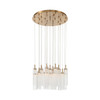 Crystorama - ADD-415-AG-CL - LED Pendant - Addis - Aged Brass