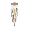 Crystorama - ADD-415-AG-AU - LED Pendant - Addis - Aged Brass