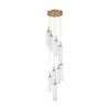 Crystorama - ADD-405-AG-CL - LED Pendant - Addis - Aged Brass