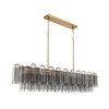 Crystorama - ADD-337-AG-SM - 16 Light Linear Chandelier - Addis - Aged Brass