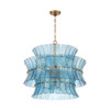 Crystorama - ABI-2005-AG-BL - Eight Light Chandelier - Abigail - Aged Brass