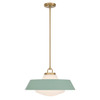 Crystorama - XAN-8009-VG-GR - Three Light Pendant - Xander - Vibrant Gold