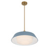 Crystorama - XAN-8009-VG-BL - Three Light Pendant - Xander - Vibrant Gold