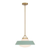 Crystorama - XAN-8006-VG-GR - One Light Pendant - Xander - Vibrant Gold