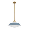 Crystorama - XAN-8006-VG-BL - One Light Pendant - Xander - Vibrant Gold