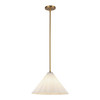 Alora - PD451814AGOP - One Light Pendant - Serena - Aged Brass/Opal Glass