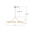 Crystorama - TRL-2807-LG - LED Linear Chandelier - Terrell - Luxe Gold