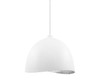 George Kovacs - P1914-736 - One Light Pendant - Eclos - Textured White W/Silver Leaf
