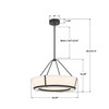 Crystorama - RYC-8106-CZ - LED Pendant - Royce - Charcoal Bronze