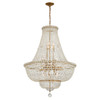 Crystorama - ROS-A1015-AG-CL-MWP - 15 Light Chandelier - Roslyn - Aged Brass