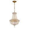 Crystorama - ROS-A1006-AG-CL-MWP - Five Light Chandelier - Roslyn - Aged Brass