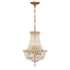 Crystorama - ROS-A1006-AG-CL-MWP - Five Light Chandelier - Roslyn - Aged Brass
