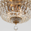 Crystorama - ROS-A1003-AG-CL-MWP - Three Light Flush Mount - Roslyn - Aged Brass