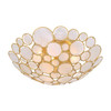 Crystorama - PAL-524-GA - Three Light Semi Flush Mount - Palla - Antique Gold