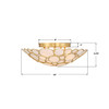 Crystorama - PAL-524-GA - Three Light Semi Flush Mount - Palla - Antique Gold