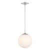 Crystorama - ORY-1007-PN-WH - One Light Pendant - Orly - Polished Nickel