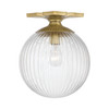 Crystorama - ORY-1003-AG-CL - One Light Semi Flush Mount - Orly - Aged Brass
